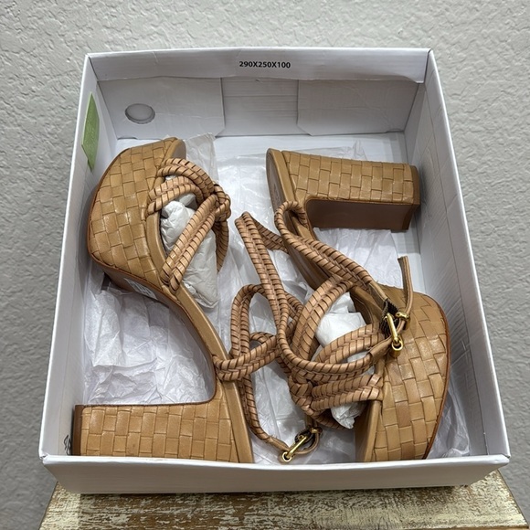 Schutz Kareena Woven Leather Sandals Size 10 - Picture 8 of 9